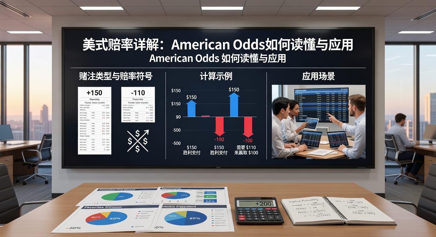 美式赔率 american odds：正负号换算与投注技巧