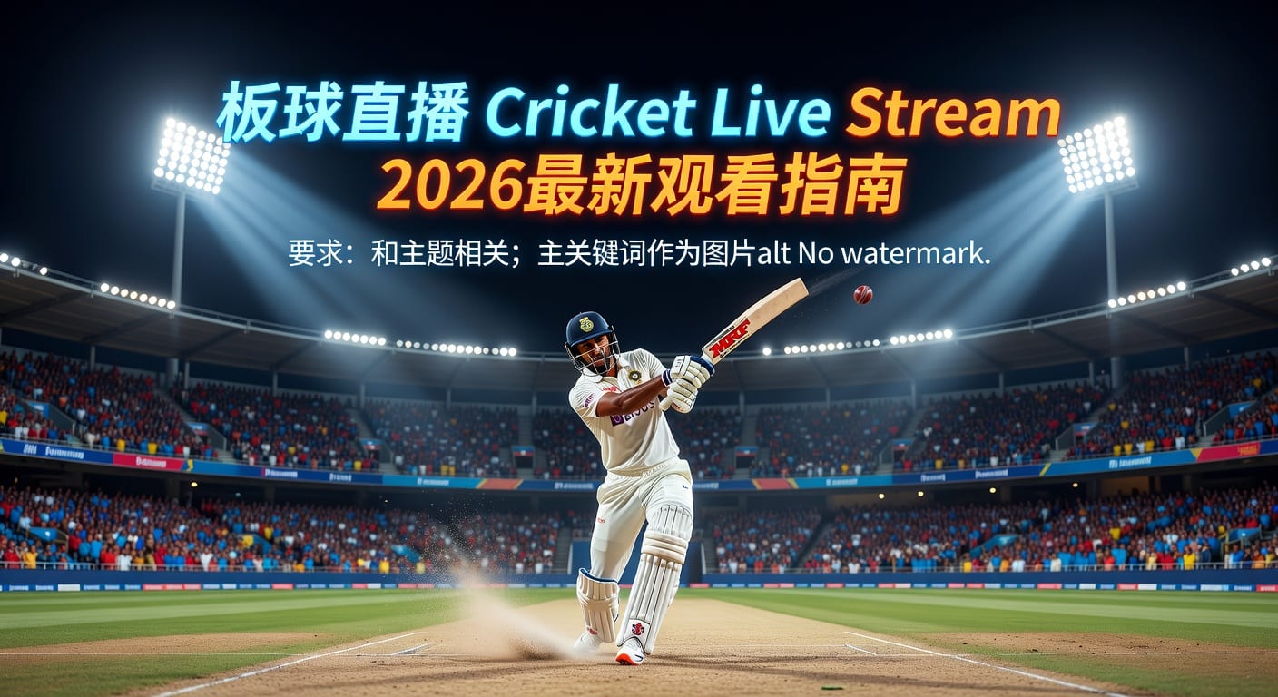 板球直播 Cricket Live Stream：2026年观看指南